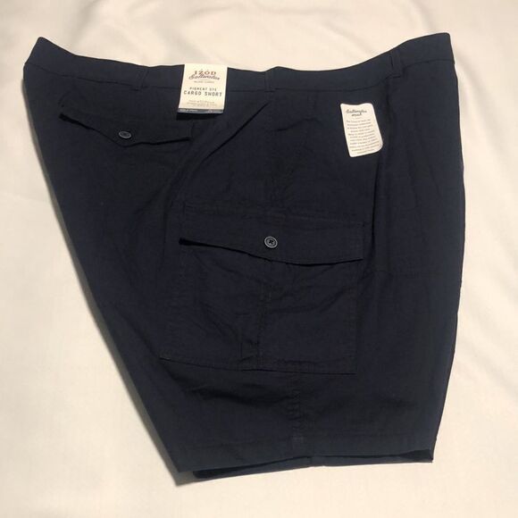 Izod Cargo Shorts Mens 54 Navy - Picture 1 of 4